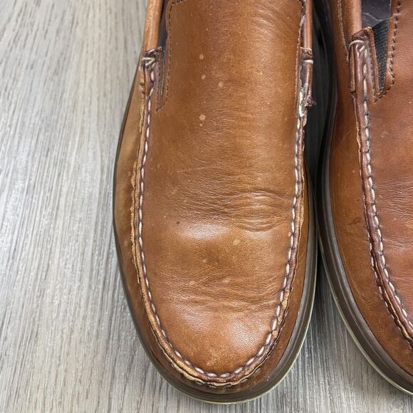 Allen Edmonds Loafers Shoes Mens Size 10.5 B Brown Leather Slip On Moc Toe - Picture 5 of 16